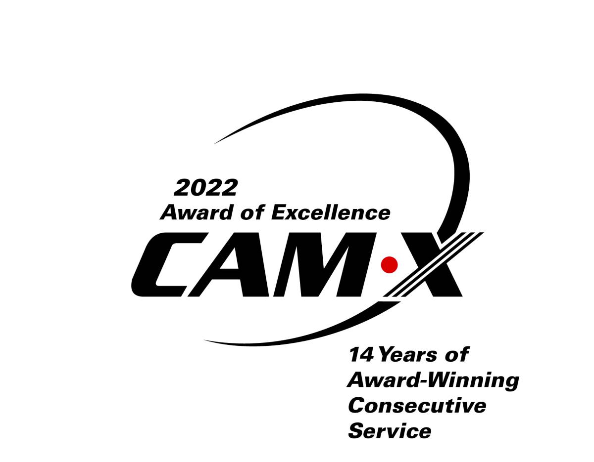 Graphic announcing Call Experts winning CAM-X Award for Excellence