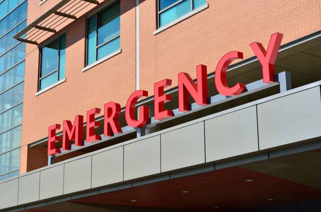 Image of emergency room entrance
